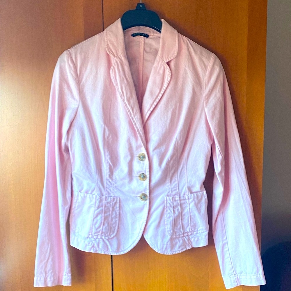 Sisley Light Pink cotton blazer